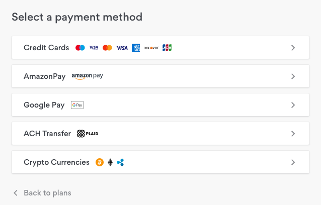 NordVPN payment methods