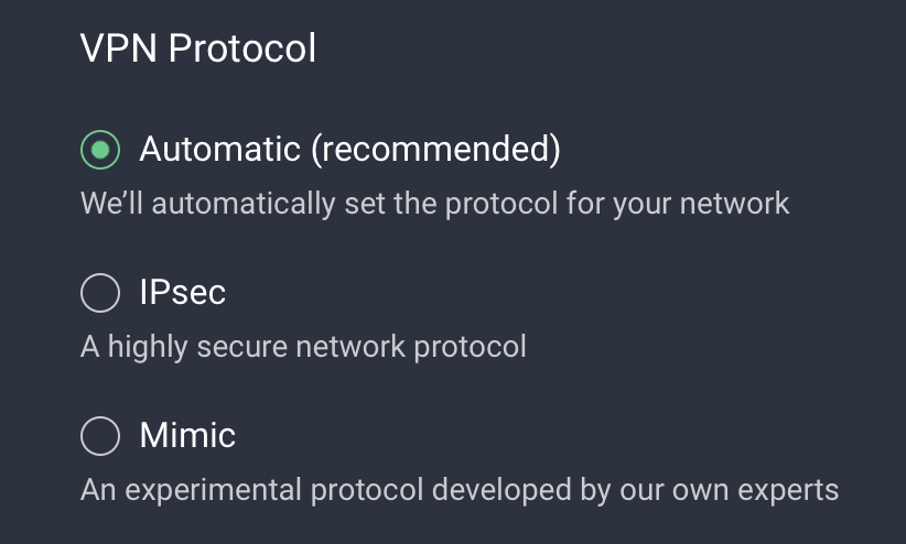 AVG Mimic protocol
