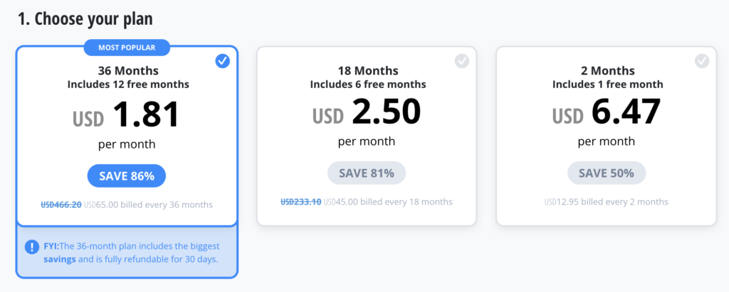 VyprVPN pricing Oct 2021
