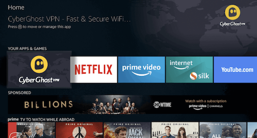 CyberGhost Firestick app