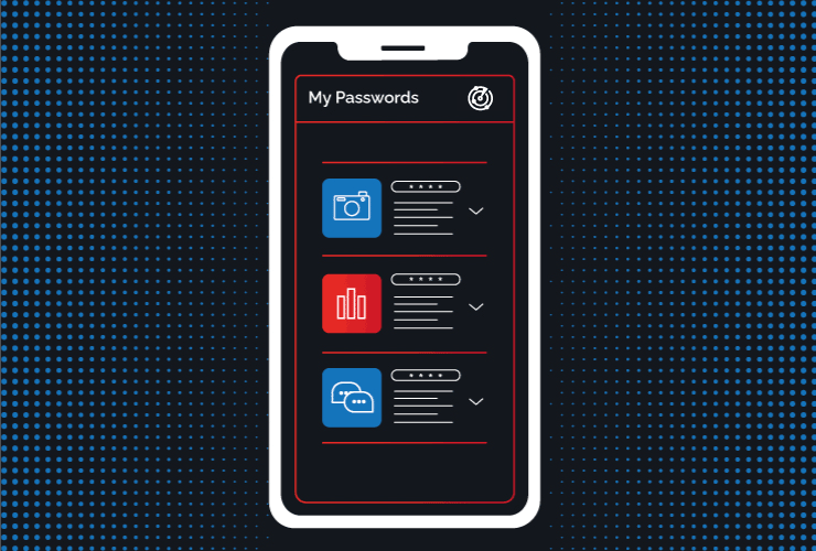 Phone Password Manager Graphic