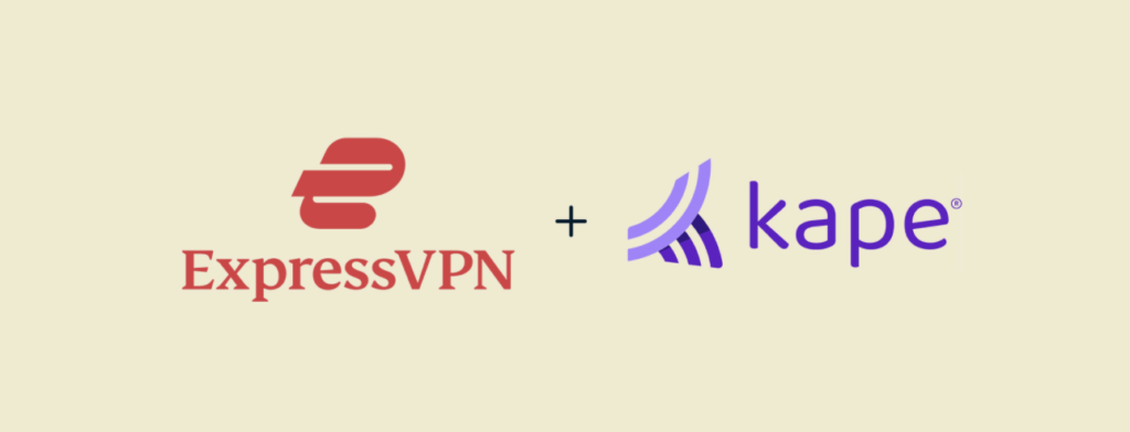 ExpressVPN and Kape Technologies logos