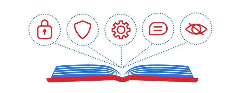 Open Book VPN Features Graphic