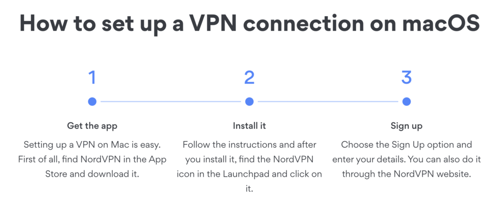 screenshot of how to set up a VPN on macOS