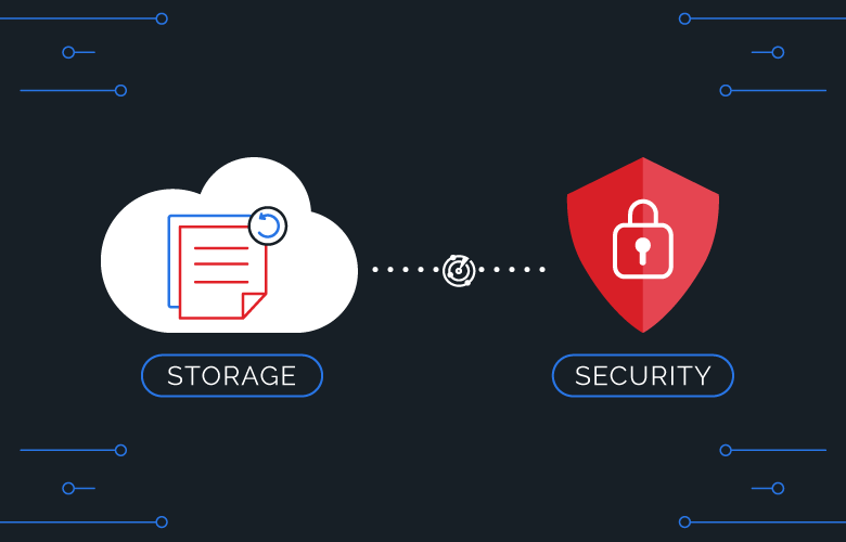 cloud storage security graphic