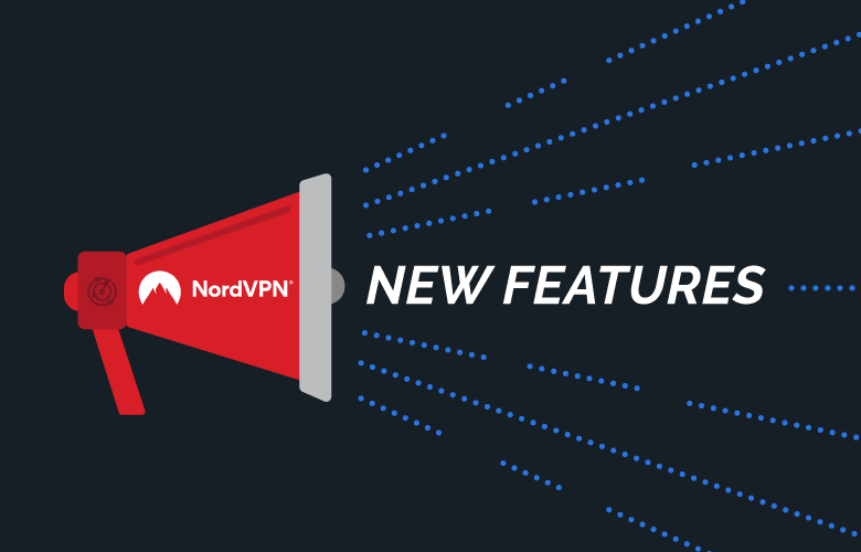 NordVPN Megaphone New Features Graphic
