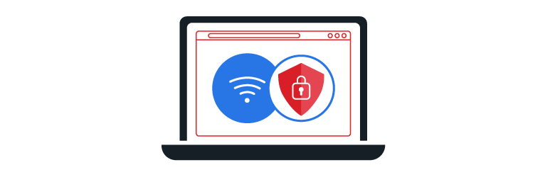Secure Internet Laptop Graphic