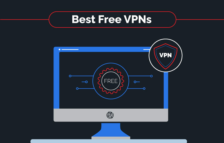 graphic of Free VPN on computer