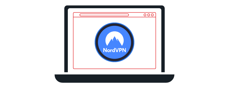 NordVPN Laptop Graphic